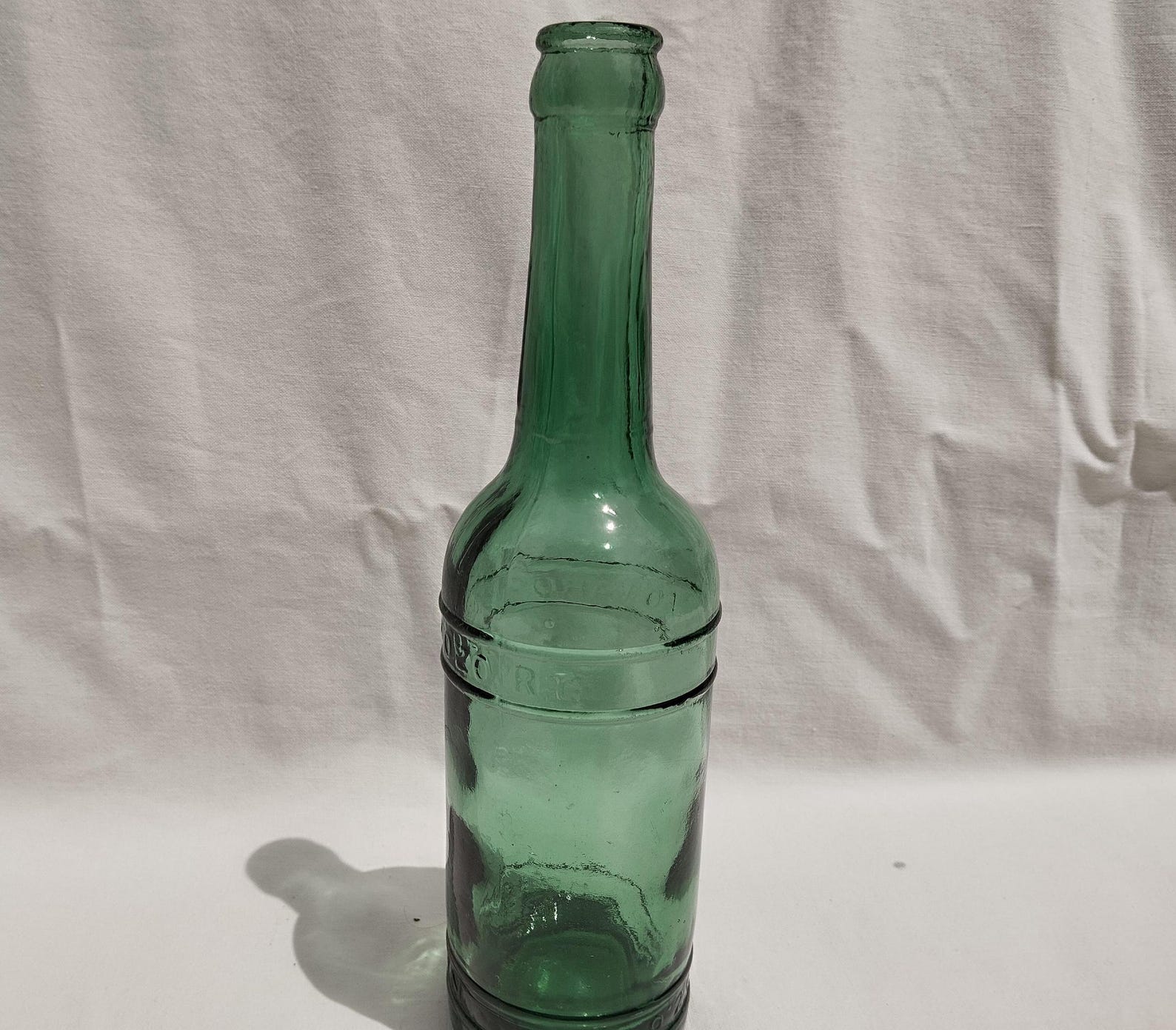 Antique Green Beer Glass Bottle, Hungarian Glass Bottle - Etsy