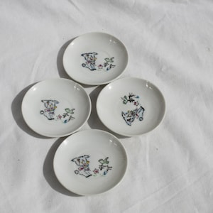 Miniature Ceramic Plates, Set of Small Ceramic Plates For Rings, Miniature Dishes