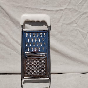 Rustic Grater With Plastic Handle , Vintage Multi Functional Kitchen Grater, Rustic Kitchenware