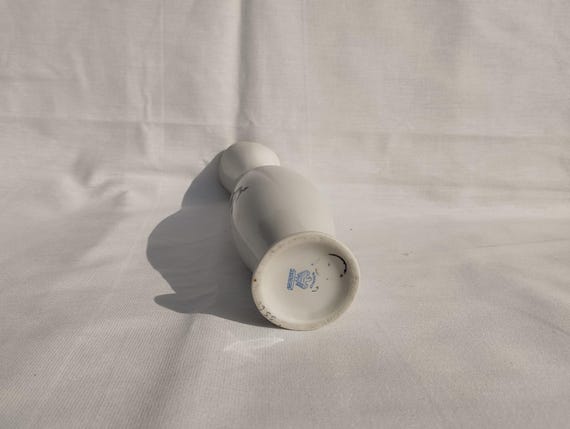 Vintage Aquincum Porcelain Vase, Ceramic Vase From Hungary, White