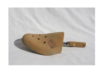 Vintage Single Holz Schuhspanner Bahre (Gecha 134 Größe), Holz Schuhdehner