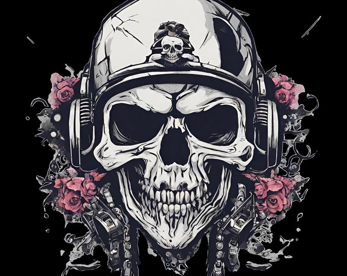 Featured listing image: Skeleton and Skull. Skeleton and Skull Triageshop Design Digital Download