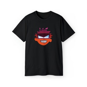 Spaceman Spiff Calvin Retro 80&#39;s Vaporwave Sun tshirt