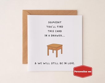 Sentimental Card for Husband or Wife, Boyfriend Love Card for Soulmate, Personal Anniversary Card for Him, Loving Valentines Card Girlfriend