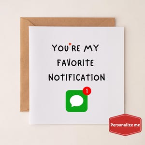Lieblingsbenachrichtigung Valentinstagskarte, Lustige Freunde Valentinstag Karte, Fern Valentinstag Karte Freund, Freundin Karte Für Sie, Ihn
