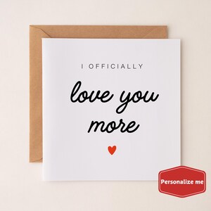 Je t'aime plus carte de Saint-Valentin, je t'aime carte romantique, carte de Saint-Valentin pour petit ami, mari, femme, petite amie, belle carte de Saint-Valentin