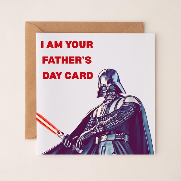 Darth Vader Fathers Day Card - Etsy
