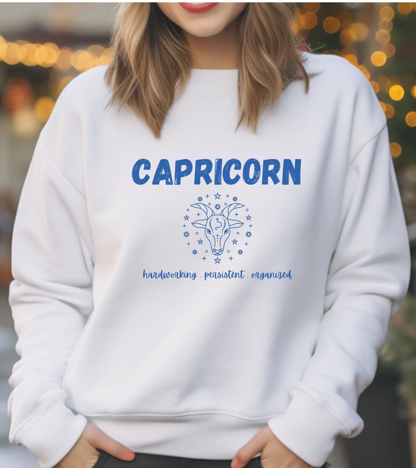 Capricorn Astrology Magic Witch Men's Zip Up Hoodie