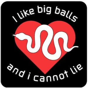 Ball Python Humor T-Shirt: I Like Big Balls and I Cannot Lie