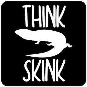 Gecko Lizard Reptile T-Shirt: Think Skink