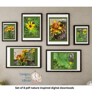 Bloemsierkunst afdrukbare pdf Digitale download Op de natuur geïnspireerde woondecoratie Wall Art Print Instant download bloemenprints collectie
