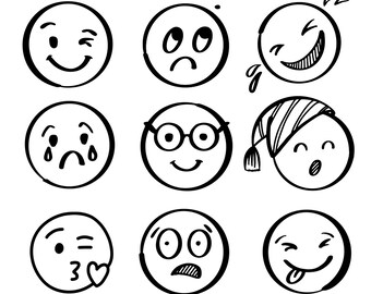 Emojis Galore Coloring Page, Feelings Poster, Emotions Poster, Social Emotional Learning, Fun Activity, Instant Download