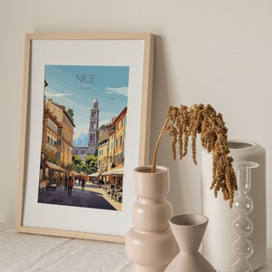 Nice France Travel Print Wall Art, Home Décor, Gift Art