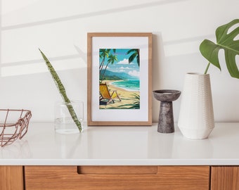Jamaica, Caribbean Travel Print Wall Art, Home Décor, Gift Art