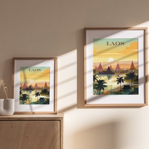 Laos, Travel Print, Travel Wall Art, Home Décor, Gift Art