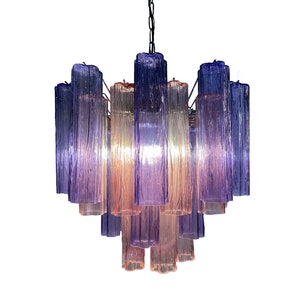 Amethyst and Pink Murano Chandelier