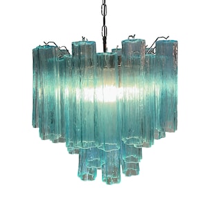 Sky Blue Murano Chandelier