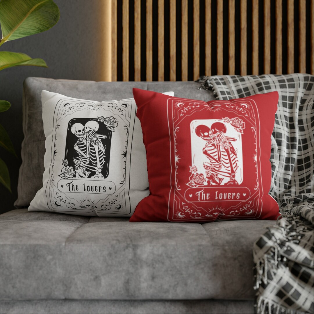 Tarot Pillow case the Lovers, Different Sizes 1414, 1616, 1818, 2020