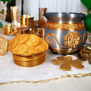 Pot O&#39; Gold Piggy Bank Jumbo | Solid Color | St. Patrick&#39;s Day Gift