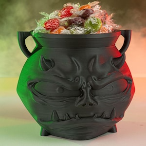 Why So Serious Cauldron, 14 cm Tall, Customizable Halloween Decor
