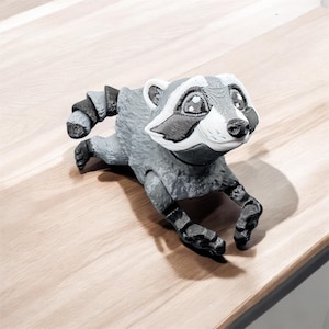 Waschbär Figur 3D Gedruckt Trash Panda Dekoration Niedliches Tier Schreibtisch Ornament Geschenk