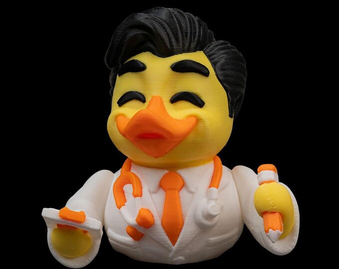 Ducktor the Ducky - 3D Printed Doctor Duck Figurine - Male or Female ...