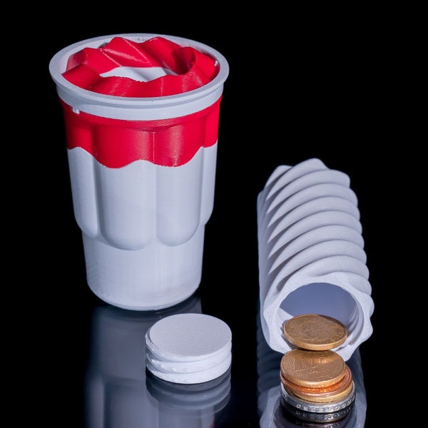 Hidden Compartment Sundae Cup - Novelty Coin Bank Sculpture