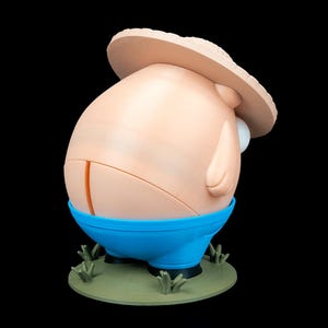 3D Printed Farmer&#39;s Crack Piggy Bank - Cute Kids Money Saver & Unique Home Decor Gift Idea
