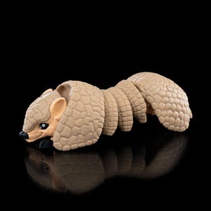 Entzückendes 3D gedrucktes Gürteltier - anpassbare 8 cm Sammlerfigur