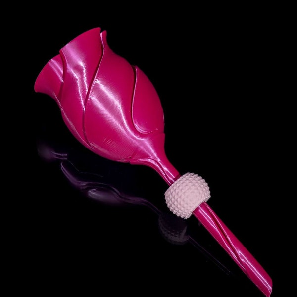 Exquisite 3D Articulating Rose -Customizable Colors