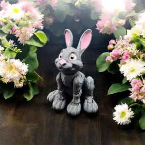 Jack Rabbit Articulating Figure - 3D Printed - Customizable