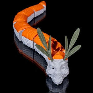 Drago articolato Nigiri - Scultura di sushi stampata in 3D