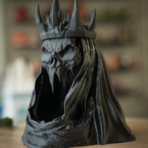 Knight King Trinket Dish 22cm Tall Customizable Halloween Candy Bowl Unique Spooky Decor Gift