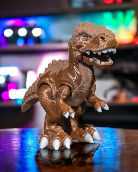 Ancient Articulated T-rex Dinosaur Figure - High-quality 3D Print