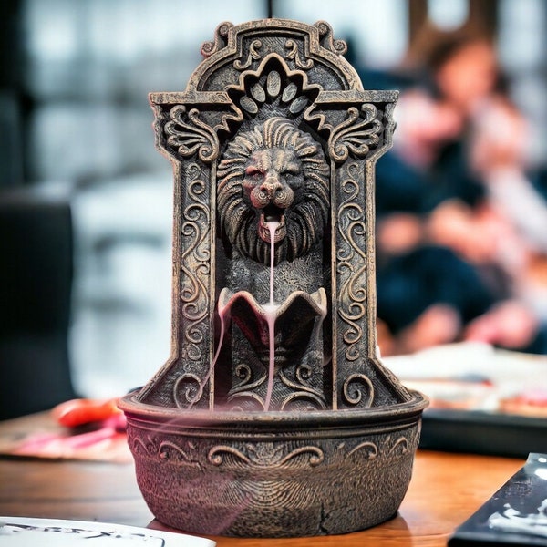Aged Wiccan Pentagram Backflow Incense Burner 19cm