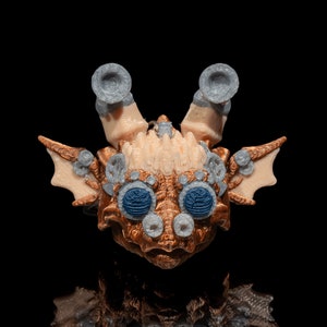 Metal Titan Dragon Keychain - 3D Printed - High-Quality