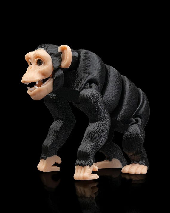 a bathing ape CHIMP GIRL&CHIMP MAN フィギュア 3D Printed Chimp - Highly Detailed 10cm Plastic Model