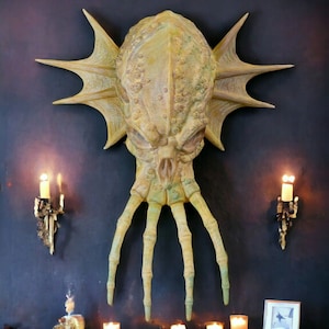 Mystical Water Dragon Skull 3D Printed Model - High-Quality Paintable Fantasy Decor & Collectible