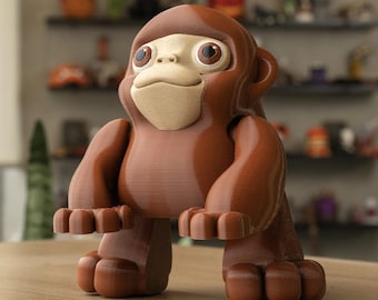 ベルベット　猿の置物 カイボイスン モンキー 猿 木工 置き物 Lサイズ (大) 約52cm リ