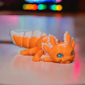 Baby Dandy Candy Axolotl 3D gedruckte Figur - niedliches Sammlergeschenk, hochwertiges Harzmodell für Schreibtisch- oder Regaldekor