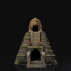 3D Printed Ancient Temple Dice Tower - Enhance Your Gaming Realm