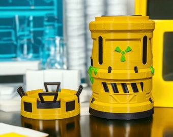 Toxic Waste Barrel Can Holder - High-Quality 3D Print