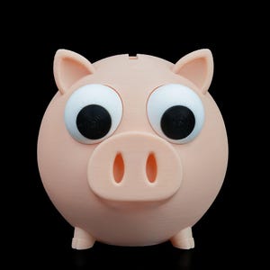 Adorable alcancía impresa en 3D: un regalo ideal para ahorrar dinero y decorar el hogar.