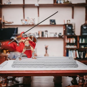 Battling Spartan Incense Holder - High-Quality 3D Printed - Paintable