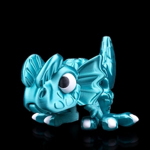 Dilophosaurus Flexi Dinosaur Figure – 3D Printed Articulated Dino Figure, Custom Color, Fidget Gift for All Ages