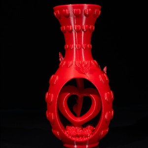 3D Printed Heart Vase | Valentine&#39;s Day Decor
