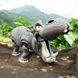 Hungry Hippo - Impression 3D détaillée, options de couleurs personnalisables disponibles