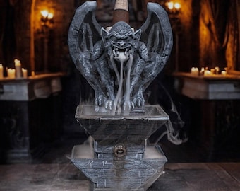 Gargoyle Fountain Backflow Incense Burner | 19cm | High-Quality