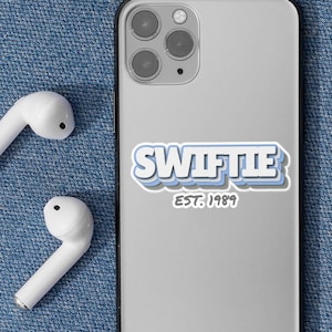 Swift 1989 Kiss-Cut Sticker Gift for Swift Fan of Music Album 1989 Taylor Fan Gift for Swift Music Gift for TS Fan
