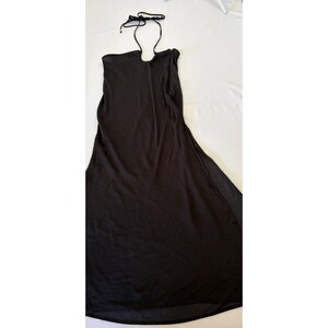 Free People Dress Womens Small Black Twist Halter Beachy Boho Y2K Vintage image 2